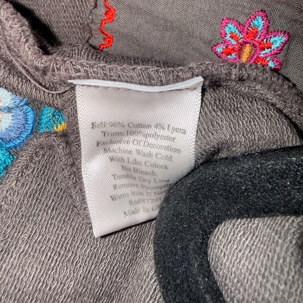 Johnny Was Embroidered Zip Up Hoodie size XS - Picture 4 of 6